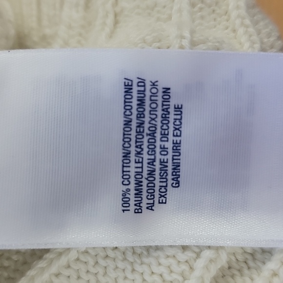 Polo 100% Cotton Cable Knit Vest ☆ PREPPY CLASSIC - Picture 5 of 5